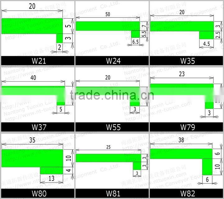 L-type Polyethylene Wearstrip Conveyor Components