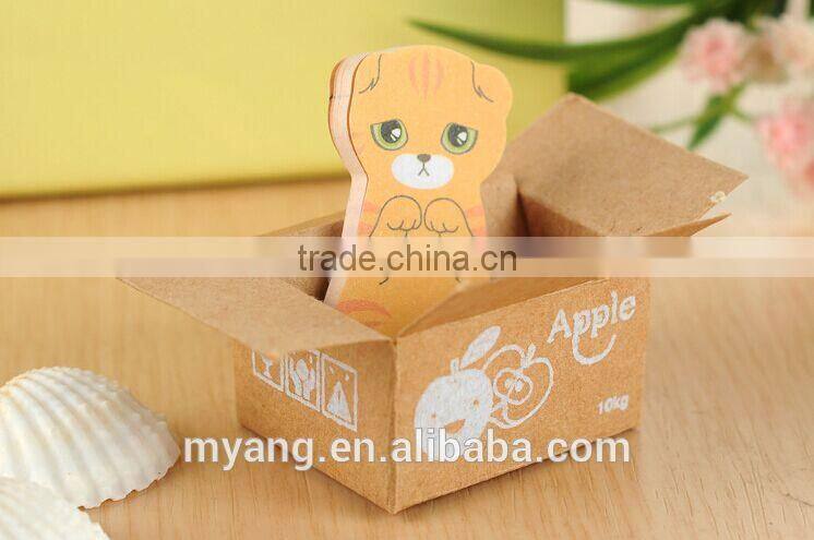Promotional Creative Lovely Cat Adhesive Sticky Notes Memo Pad