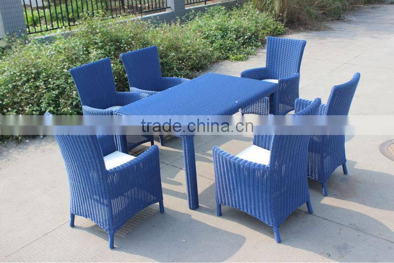 High quality wicker furniture hotel outdoor rattan dining table and chair
