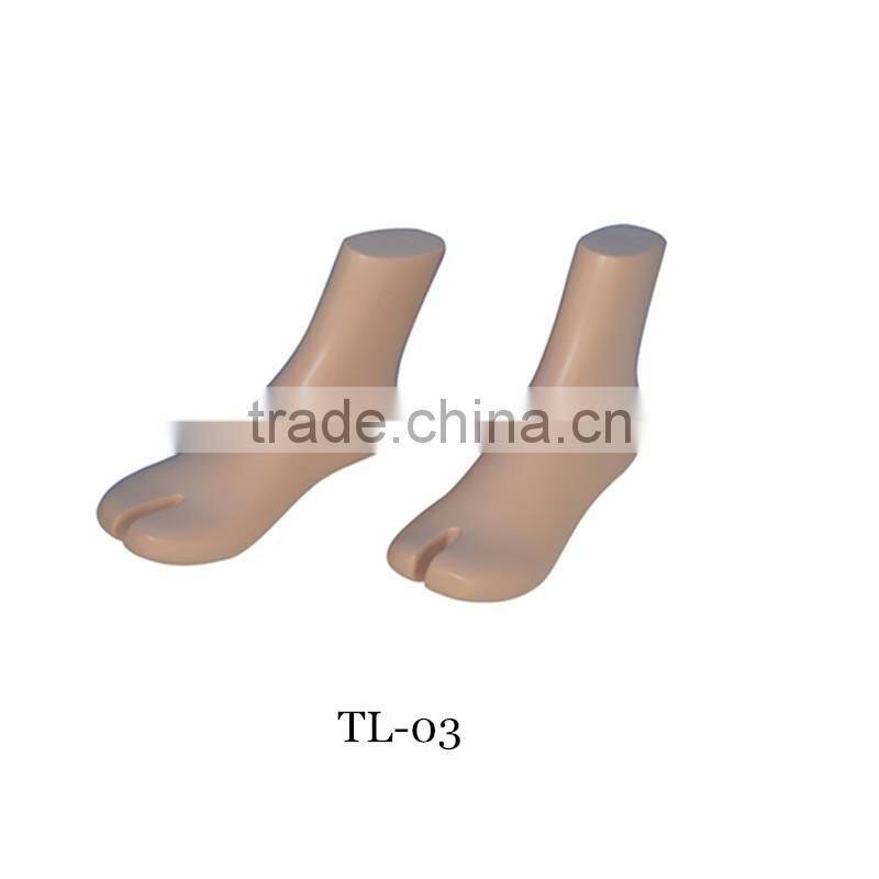 Fashion sock and shoes display foot or feet mannequin for sale