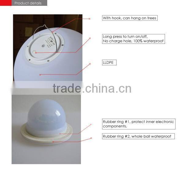 solar eco-friendly plastic floating ball with light inside for swimming pool