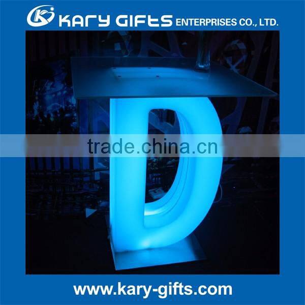 26 Led Alphabets table ( A to Z) LED lighitng cocktail table KFT-1081