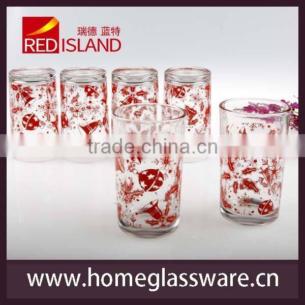 8oz silk screen printing water glass cup/drinking/Juice cup