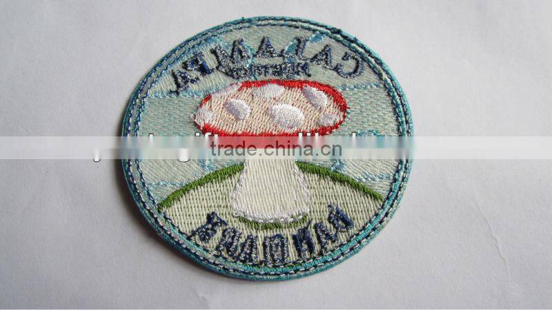 Embroidered flower patch