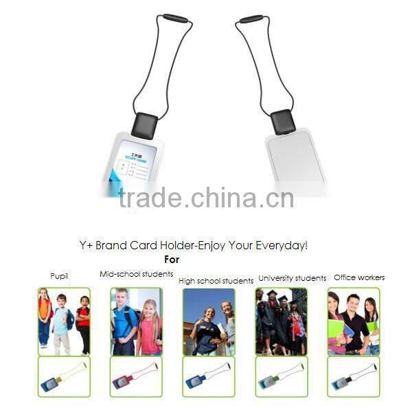 Food grade silicone & PVC made suitable for students,worker,businessman,travellers using card holder plastic