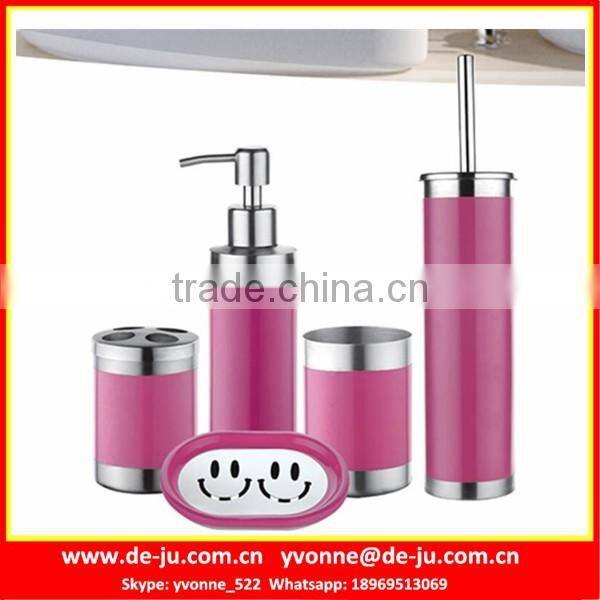 Black Coat Stainless Steel 4 In 1 Bathroom Set