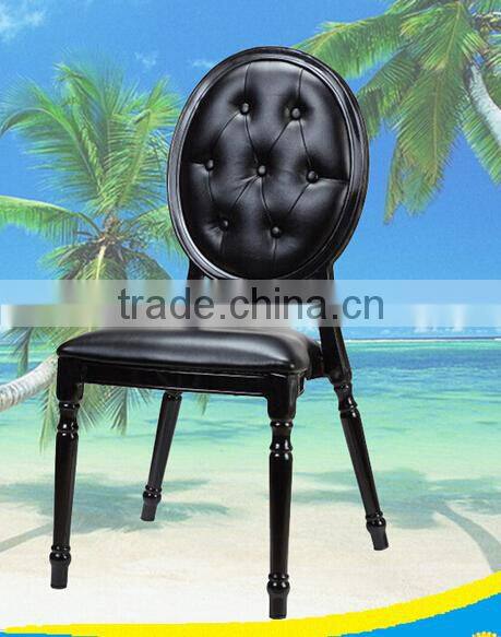 Black oval back louis banquet chair LQ-B999B