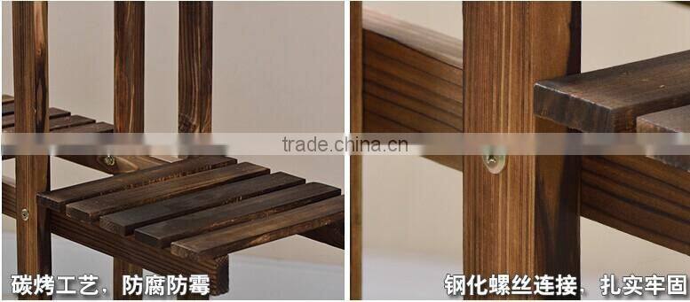 home decor wooden flower shelf, wooden shelf,Storage Rack