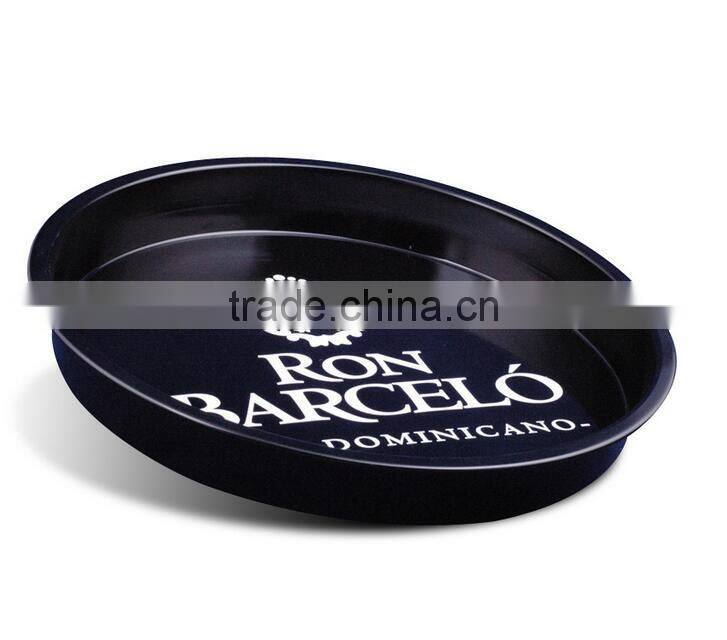 bar Serving tray tin tray round tray black tray