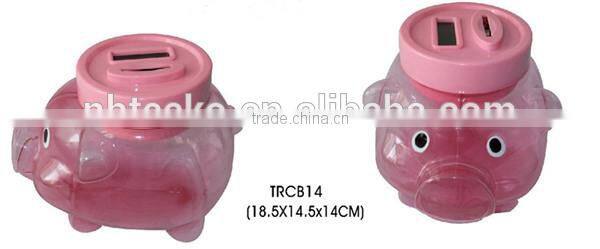 Logo printed digital plastic coin bank with sum memory IC