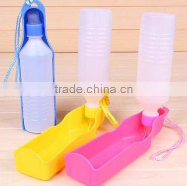 Plastic Water Feeding Bowl Cat DogTravel Pet Drinking Bottle Bowl/pet water bottle