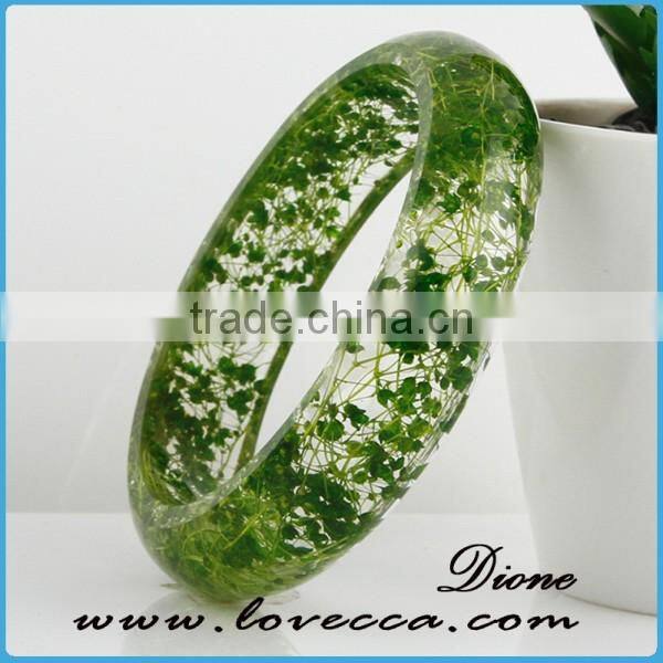Beautiful Handmade Real Flower Resin Bangle