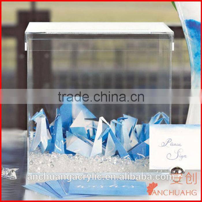 Custom Acrylic Wedding Invitation Card Box