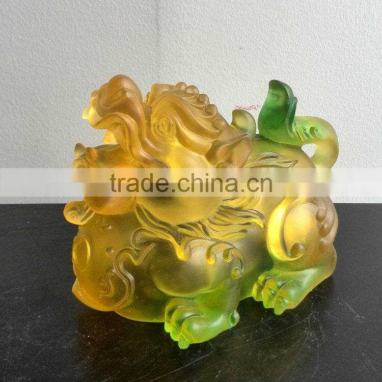 Clean resin kylin decoration