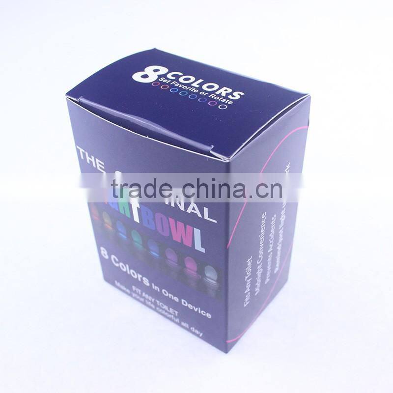 automatic luminous LED light toilet seat sensor / glowing bathroom decorative toilet lightbowl