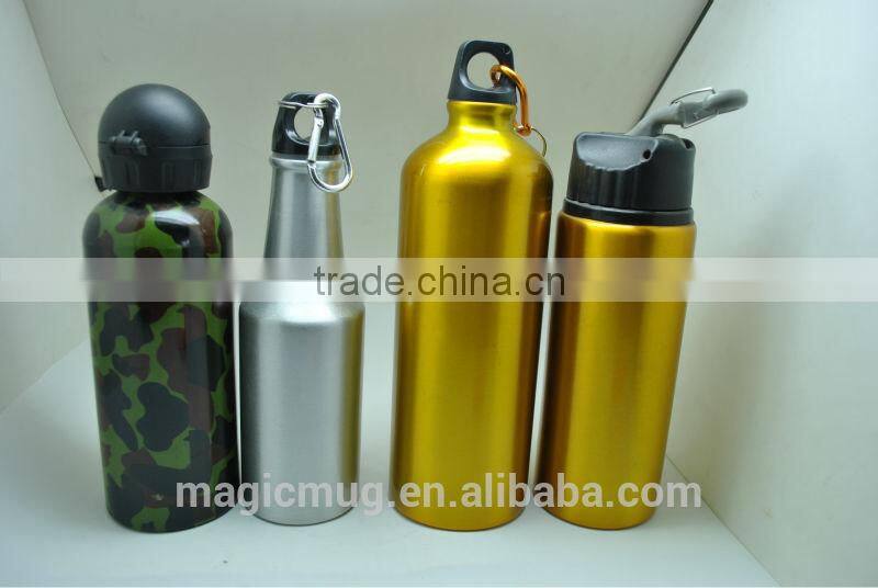Promotional Logo Printed aluminum outdoor sports water bottle
