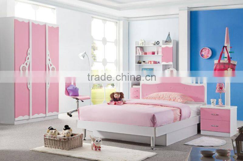 RD103 sweet girl cherry princess bedroom set 2015 alibaba new children kids colofurl cartoon furniture on sale in stock