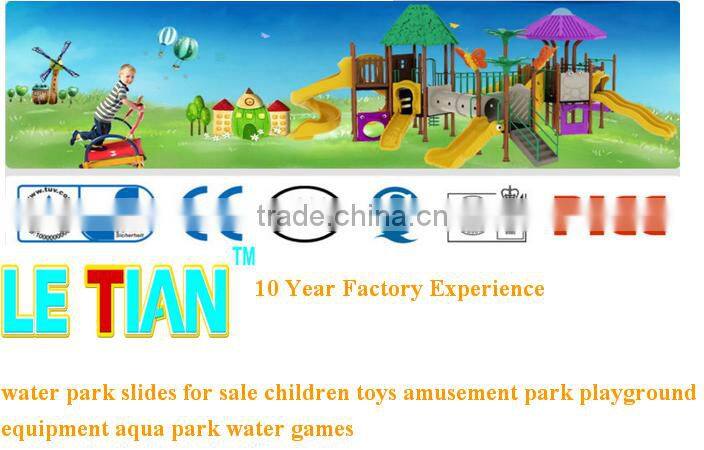 Outdoor water slide amusement park equipment water games for kids