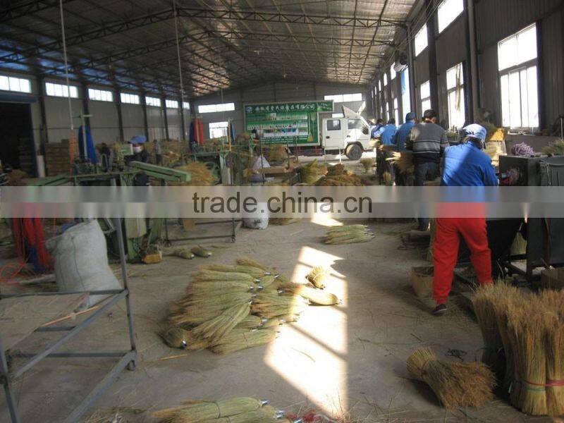 Corn Fiber Heavy-Duty Wire Banded Warehouse Soft Industrial Broom