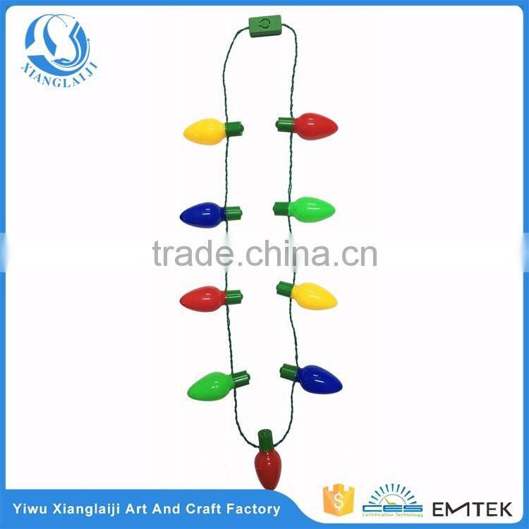 christmas light with decoration candy cane led festival holiday light necklace