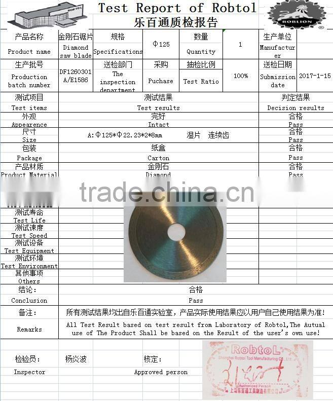 5inch125mm continuous rim wet diamond Saw Blade marble stone concrete tile diamond cutting disc continuous rim