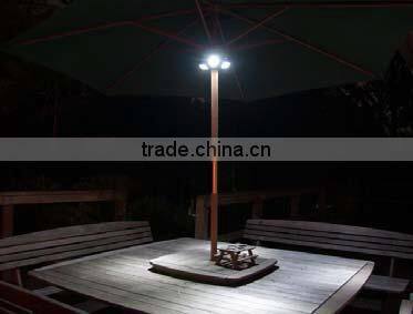 Black 24PCS Umbrella Lights Patio LED Umbrella Light