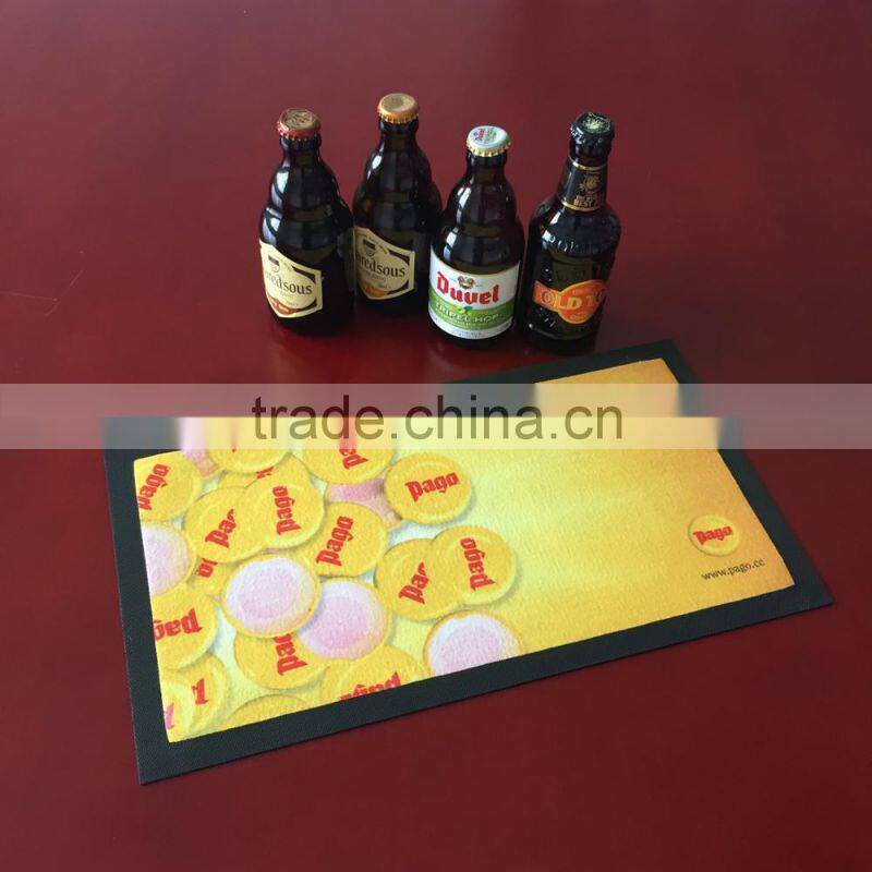 non woven fabric rubber bar mat thermal transfer printing bar runner