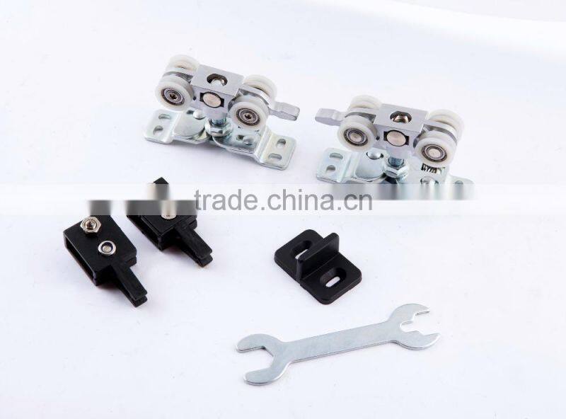 Facoty supply Stainless steel nylon sliding door guide with double wheel