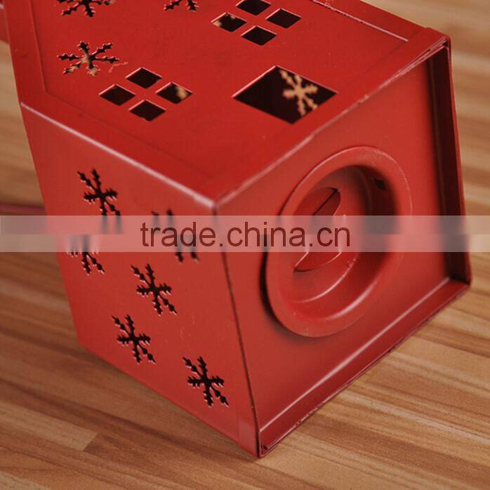 Christmas gift ideas house Candlestick Candlestick New Iron lantern