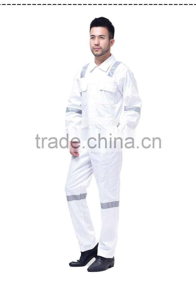 European Two Piece Painters White Overalls Work