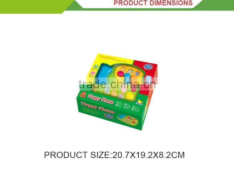 2016 Newest product cartoon musical plastic toy cell phone