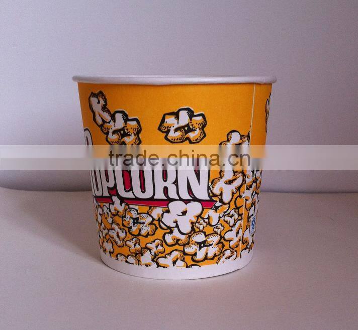 Cheap pop bucket, paper popcorn bucket, popcorn box