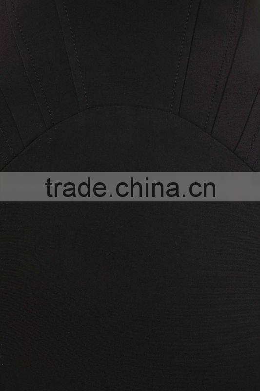 12DR127Bustier Panel Bodycon Dress