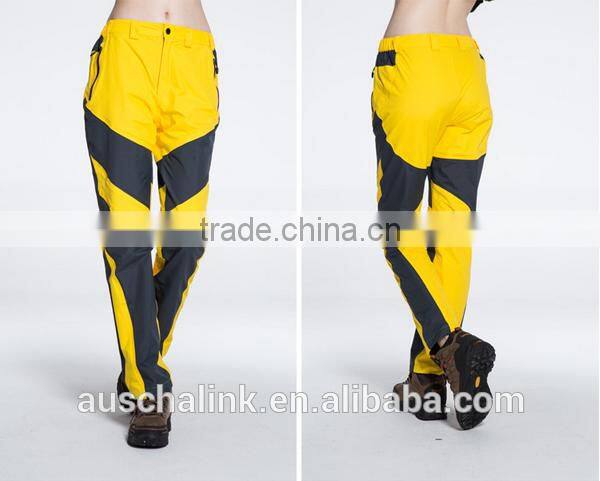 custom women nylon breathable and waterproof ski pants fashion design