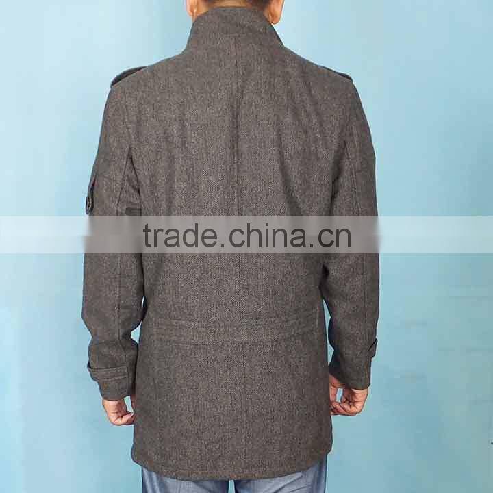Outlet coat stock Mens wool coats, long coats closeout,140801l