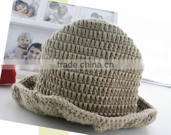 OEM Manufacturer Cute Baby Infant Newborn Handmade Crochet Beanie Hat Clothes Baby Photograph Props