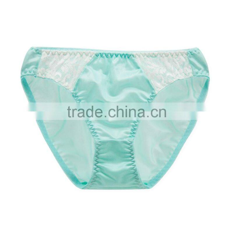 High Quality Factory Custom Colorful 100% Silk Sexy Fancy Woman Underwear