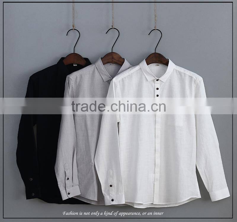2017 factory manufacture Casual cotton long sleeve dress shirt and line shirts for man