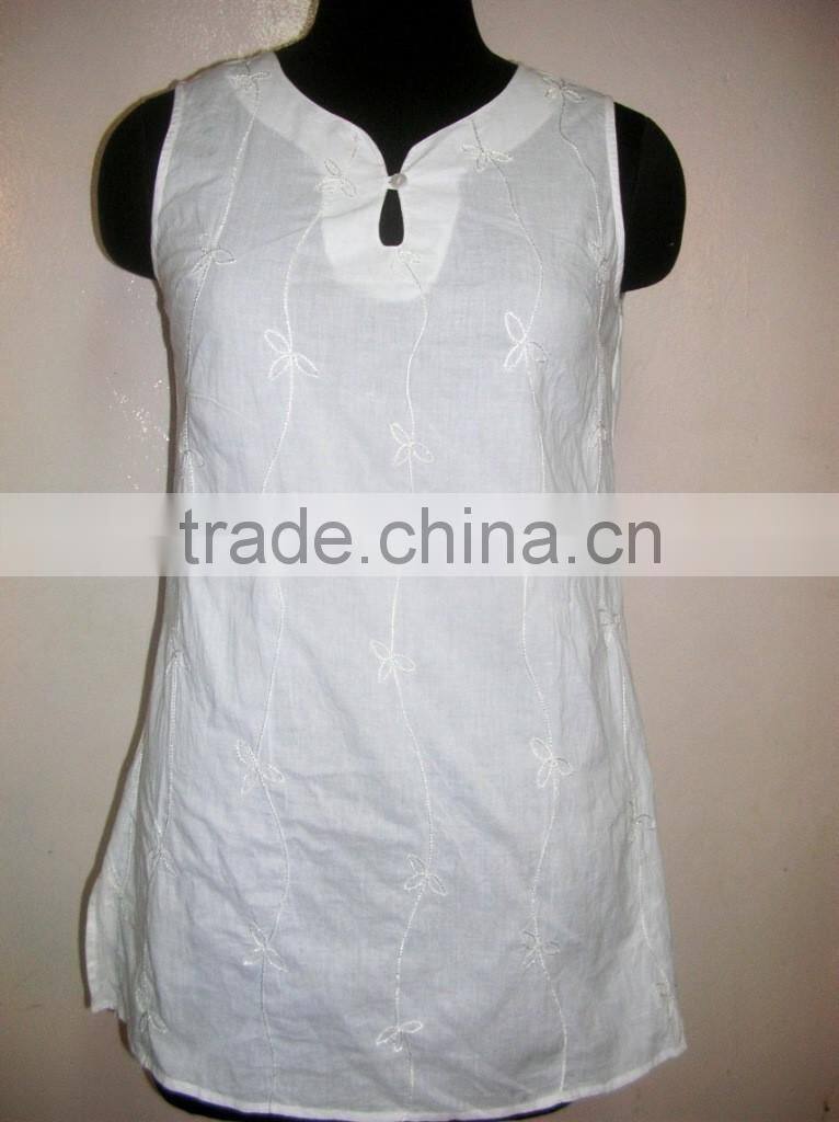 Polka Dot Cotton Tunic