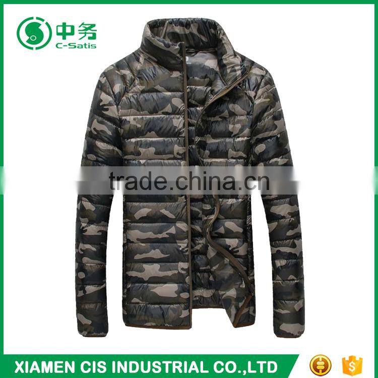 2017 New Style Winter Keep Warm Mens Ultralight Camo Printed Puffer Jacket for Sale