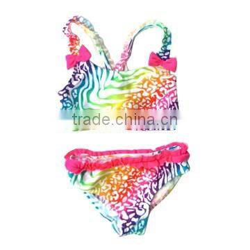 Pink sexy baby girl swimwear bikini suits
