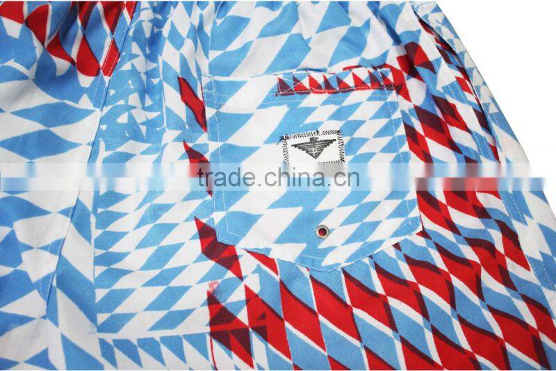 NEW CUSTOM DISIGN HOT SALE FOR MENS' SWIM TRUNKS COLORFUL SHORTS OF SURFING