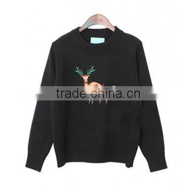 2016 knitted Christmas sweaters Uglysweaters with round neck and long sleeve