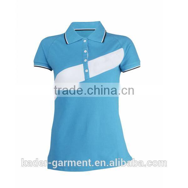 womens polo shirt, color combination polo factory