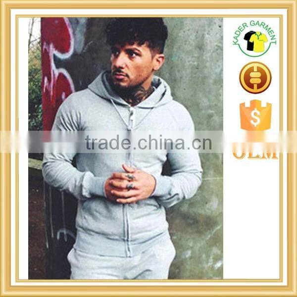 Mens cotton stretch gym tracksuits workout sports suits custom logo