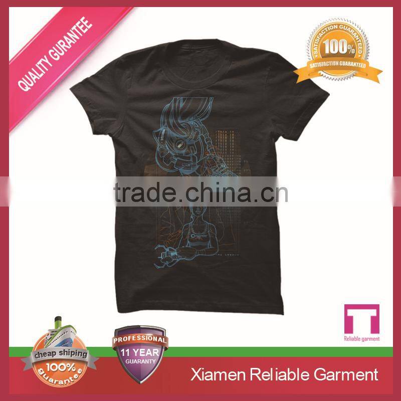 100% ring spun cotton t-shirt printing