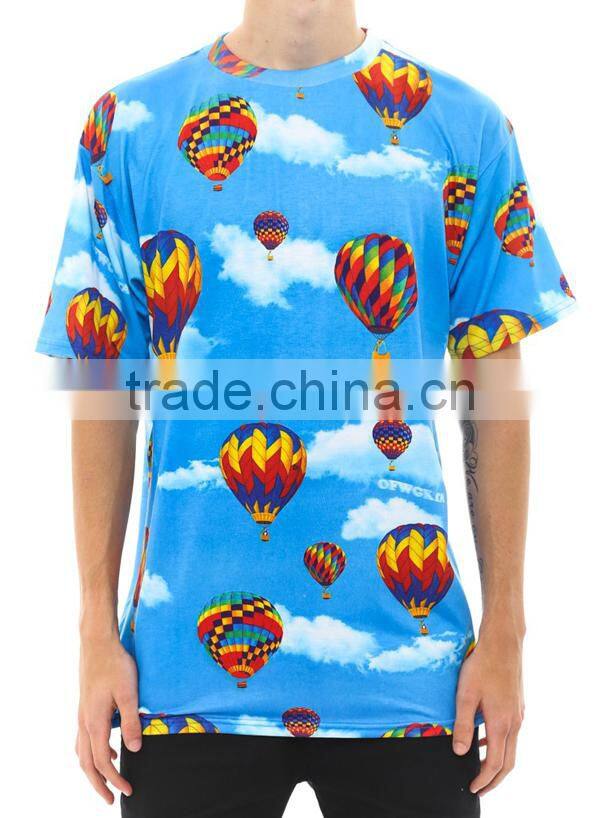 New model wholesale custom all over print t shirt screen printing