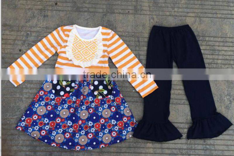kids fashion clothing outfits girls boutique clothing high quality organic cotton clothing girls fall long sleeve outfit