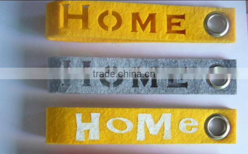 custom felt key ring