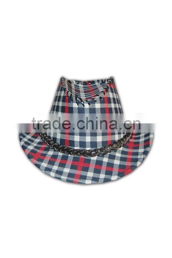 ISO9001 BSCI factory hot sale red fleece tailored made plaid hat